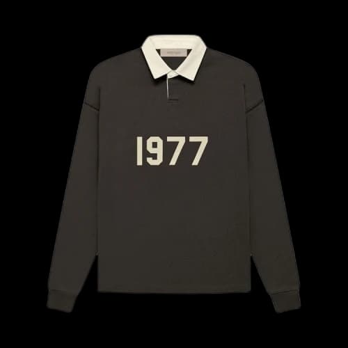 Fear of God Essentials Henley Rugby 'Off Black'