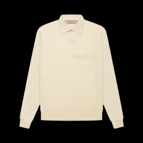Fear of God Essentials Long-Sleeve Polo 'Egg Shell'