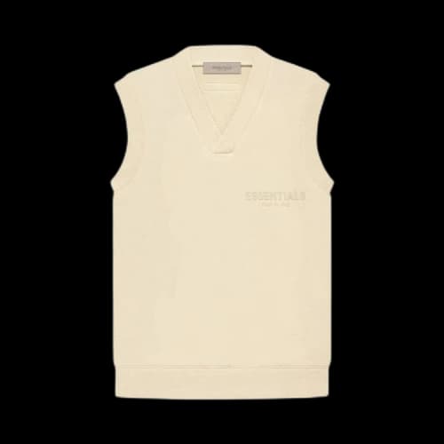 Fear of God Essentials V Neck Vest 'Egg Shell'