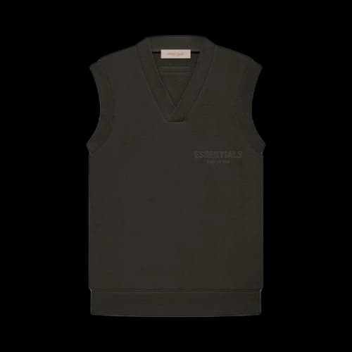 Fear of God Essentials V Neck Vest 'Off Black'