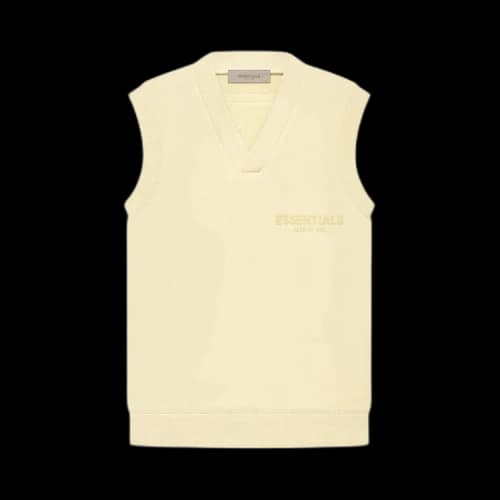 Fear of God Essentials V Neck Vest 'Egg Shell'