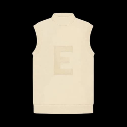 Fear of God Essentials Mockneck Vest 'Egg Shell'