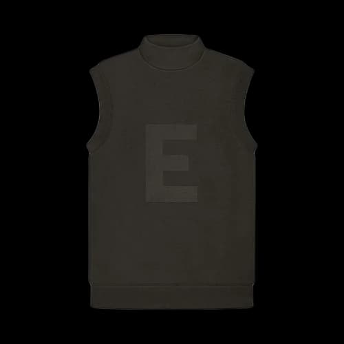 Fear of God Essentials Mockneck Vest 'Off Black'