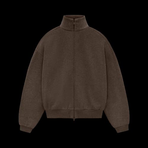 Fear of God Essentials Core Collection Women's Zip Up Jacket Heather Wood