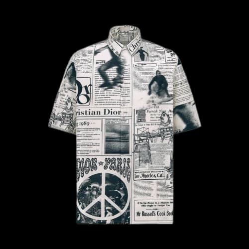 Dior x ERL Short-Sleeve Shirt 'White'