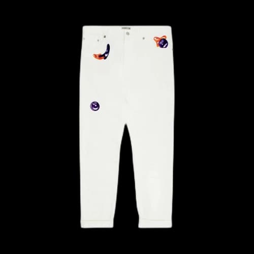 Dior x Kenny Scharf Slim Fit Jeans 'White'