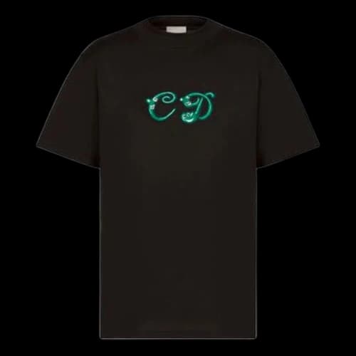 DIOR x KENNY SCHARF Crossover Knit Short Sleeve Black