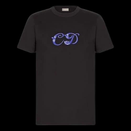 DIOR x KENNY FW21 Crossover Loose Round Neck Short Sleeve Black