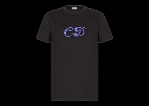 Dior x Kenny Scharf CD Logo T-Shirt Black/Purple