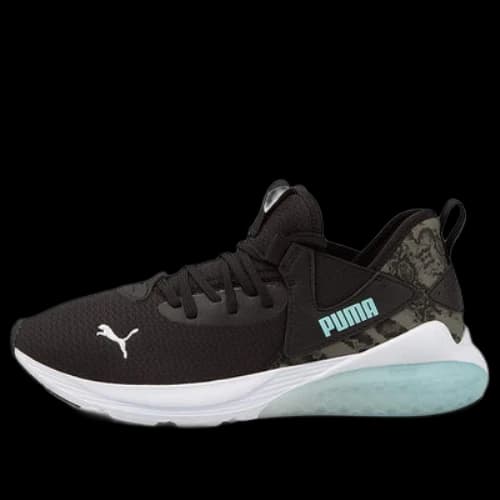 PUMA Cell Vive Animal Low Top Running Shoes Brown/White/Blue (Women's)