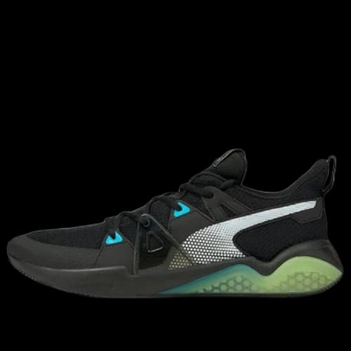 PUMA Cell Fraction Fade Running Shoes Black/Green/White