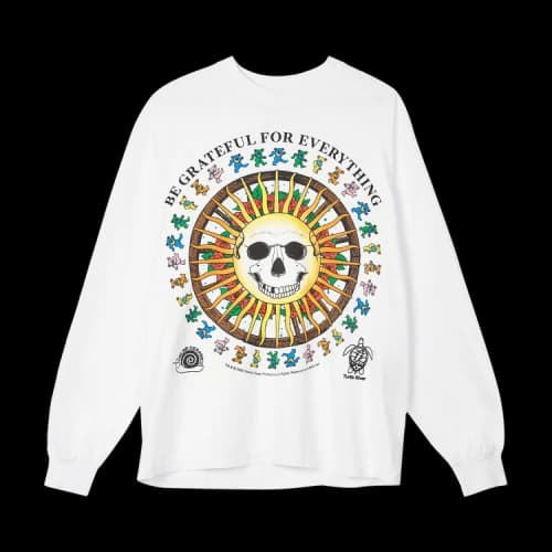 Online Ceramics Dancing A Circle Around The Sun Long-Sleeve Tee 'White'