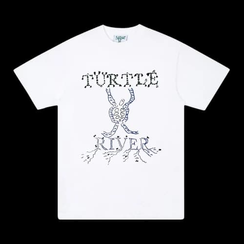 Online Ceramics Don't Try To Steer The River Tee 'White'