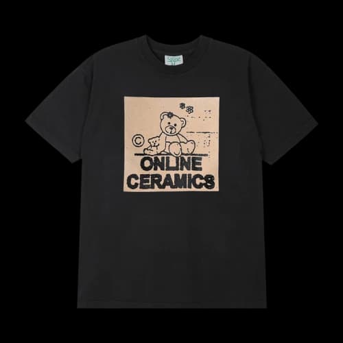 Online Ceramics Teddy Bear Logo Tee 'Black'