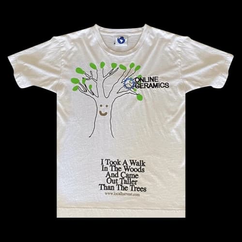 Online Ceramics Taller Than The Trees Tee 'White'