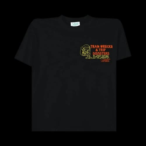 Online Ceramics x Elara Train Wrecks And Trip Disasters Crew Shirt 'Black'
