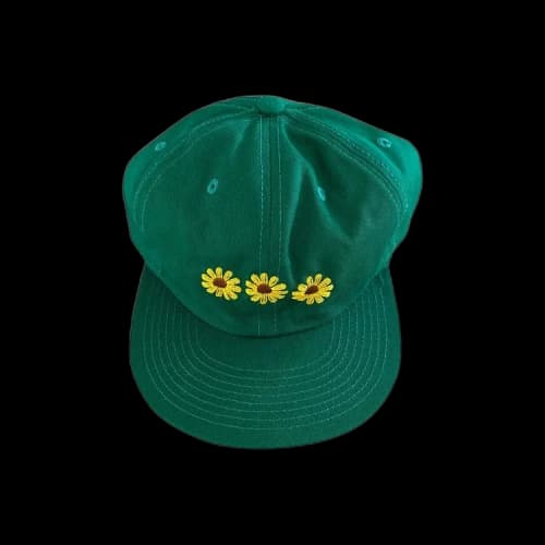 Online Ceramics Sunflower Hat 'Green'