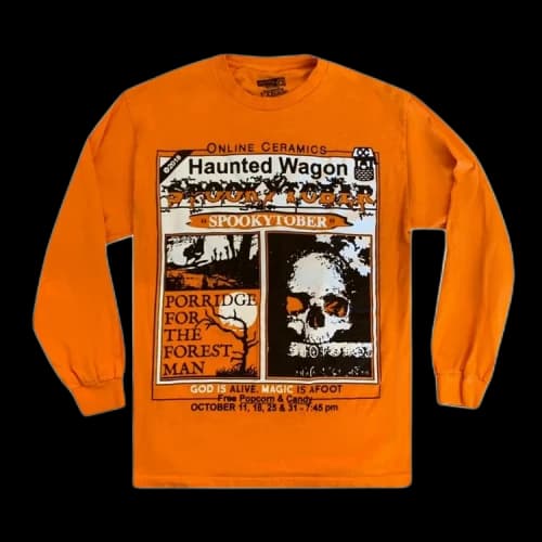 Online Ceramics Drive-In To Hell Long-Sleeve 'Orange'