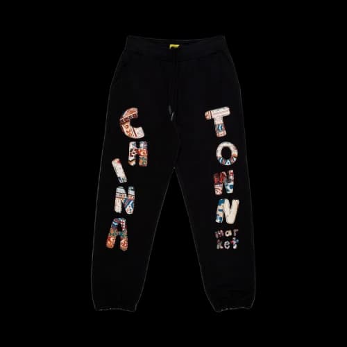 Chinatown Market Patchwork Sweatpant 'Black'