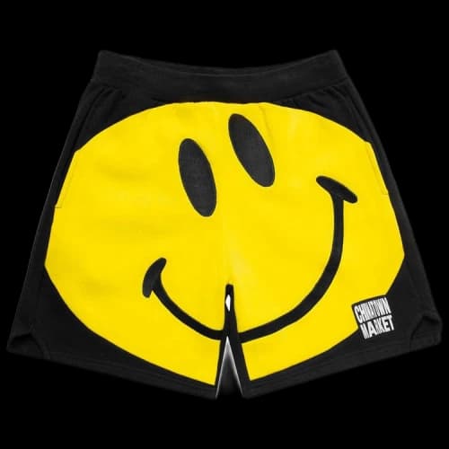 Chinatown Market Big Smiley Sweatshorts 'Black'