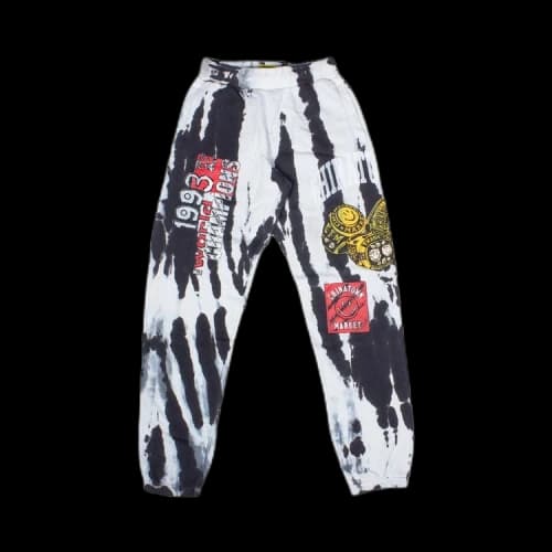Chinatown Market Smiley Champion 3 Rings Tie-Dye Sweatpants 'Grey'