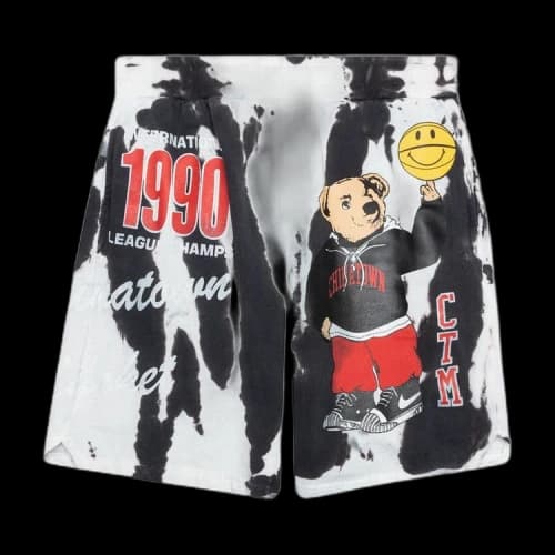 Chinatown Market Smiley Champions Varsity Bear Sweatshort 'Grey'
