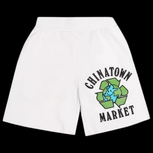 Chinatown Market Recycle Global Sweatshorts 'Cream'