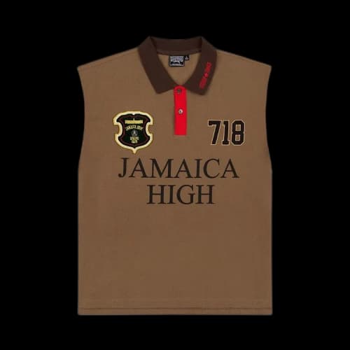 Denim Tears x Stussy Spades Team Polo 'Brown'