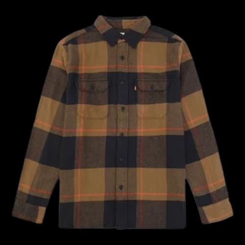 LEVI'S Levis Pocket Plaid Long Sleeves Shirt Colorblock