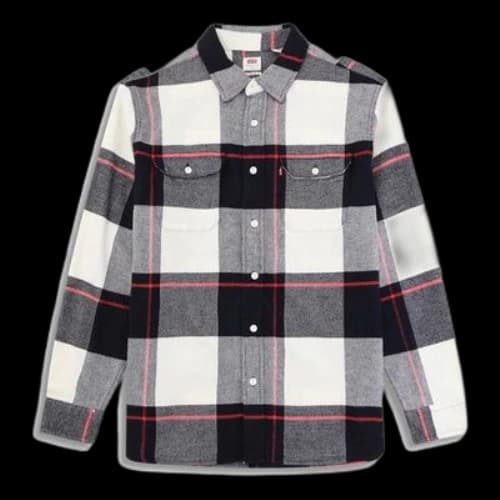 LEVI'S Levis Plaid Pocket Long Sleeves Shirt Colorblock