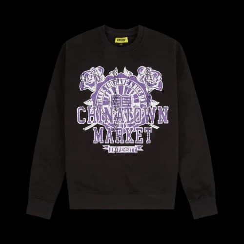 Chinatown Market University Crewneck 'Black'