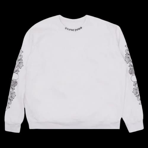 Chrome Hearts Love You Crew Sweatshirt 'White'