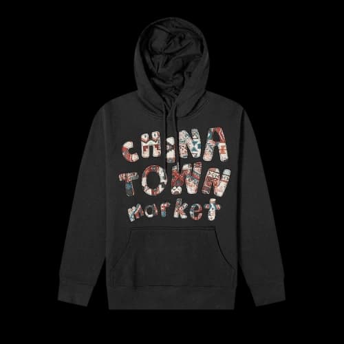 Chinatown Market Patchwork Hoodie 'Black'