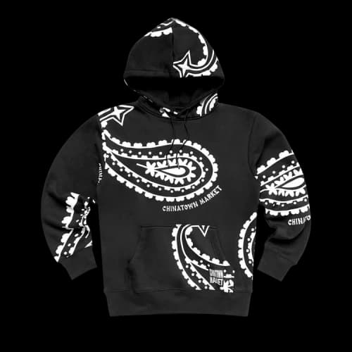 Chinatown Market Paisley Hoodie 'Black'