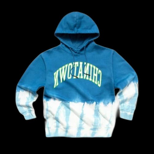 Chinatown Market Reverse Arc Hoodie 'Tie-Dye Blue'