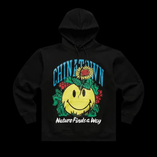 Chinatown Market Smiley Planter Hoodie 'Black'