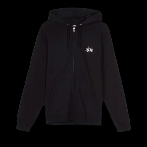 Stussy Basic Stussy Zip Hood 'Black'