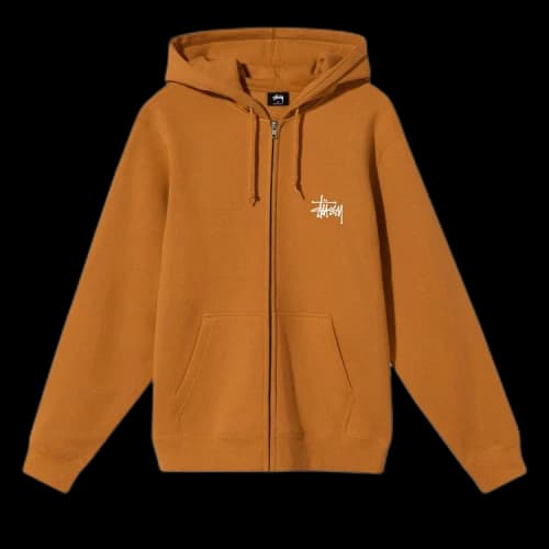 Stussy Basic Zip Hoodie 'Caramel'
