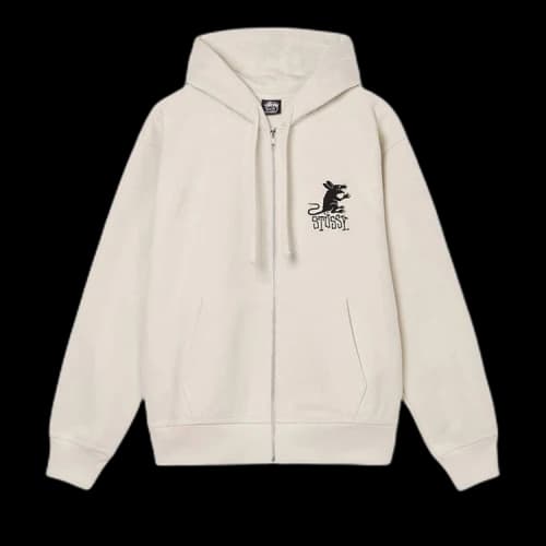 Stussy Rat Zip Hoodie 'Putty'