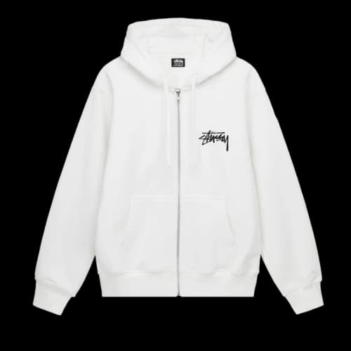 Stussy Read Em' N' Weep Zip Hoodie 'White'