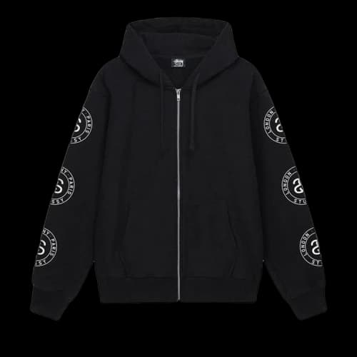 Stussy Seal Zip Hoodie 'Black'