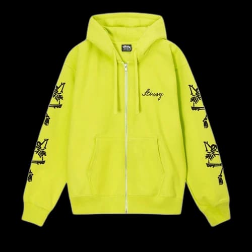 Stussy Paradise Lost Zip Hoodie 'Keylime'