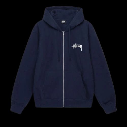 Stussy Great Future Zip Hoodie Navy
