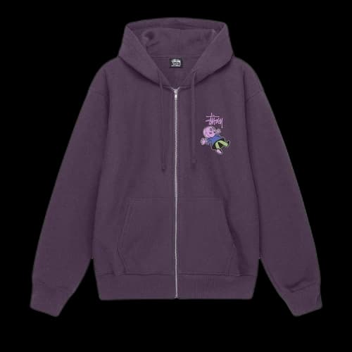 Stussy Dollie Zip Hoodie 'Grape'