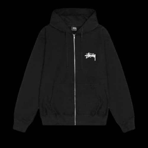Stussy Shattered Zip Hoodie Black