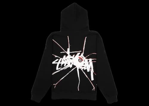 Stussy Shattered Zip Hoodie Black