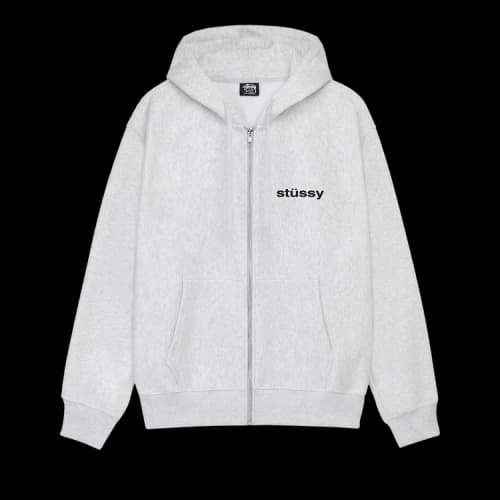 Stussy SS-Link Zip Hoodie 'Ash Heather'