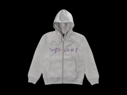 Stussy Dot Sport Zip Hoodie Ashh