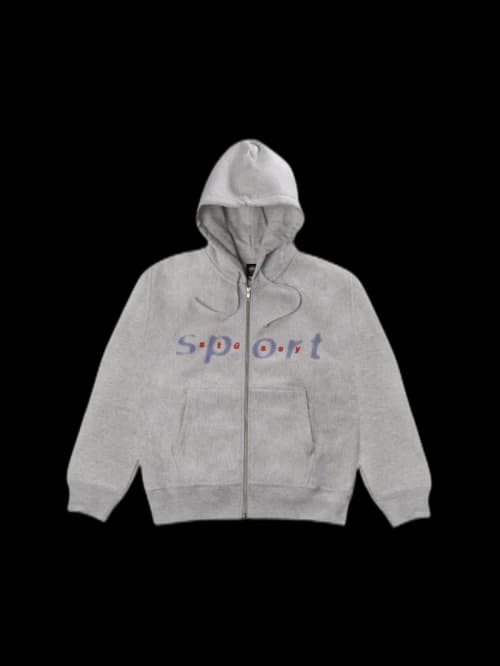 Stussy Dot Sport Zip Hoodie Ashh