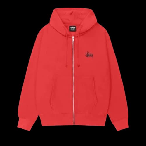 Stussy Basic Zip Hood 'Cayenne'